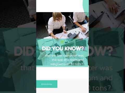 Did you know that the first computer was the size of a room and weighed over 30 tons?