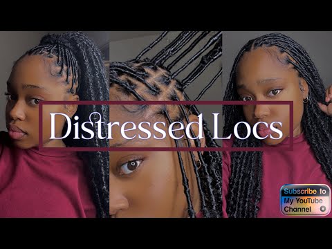 KNOTLESS SOFT LOC TUTORIAL || DISTRESSED BUTTERFLY LOCS || DIY