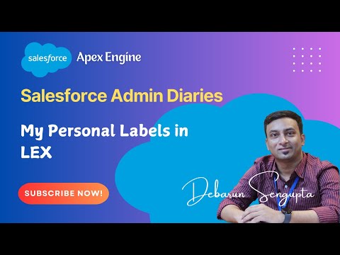 Salesforce My Personal Labels in LEX