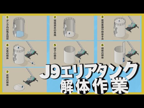 【解説動画】福島第一原子力発電所　J9エリアタンク解体作業について