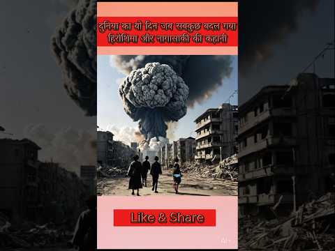 🌍🔥दुनिया का वो दिन जब सबकुछ बदल गया: हिरोशिमा और नागासाकी की कहानी#shorts #worldwar#aivideo#history