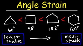 Stability of Cycloalkanes - Angle Strain