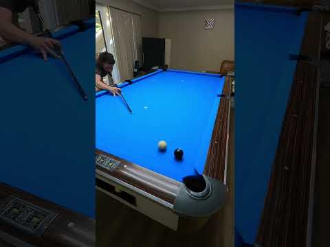 Cheeky little 🎱ball billiards escape shot #shorts