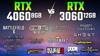 RTX 4060 vs RTX 3060 | Test in 15 Games | 1440p