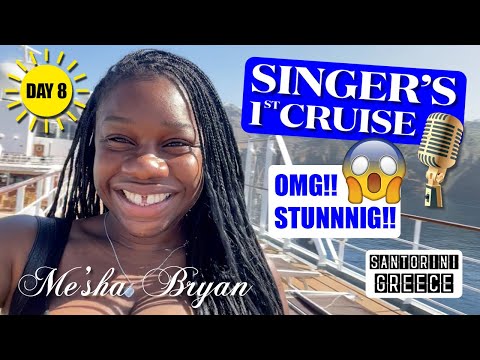 My First Cruise - Day 8 - Meeting the Captain in Stunning Santorini!!