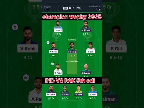 IND vs PAK 5th ODI Pitch Report -Dubai Stadium | Ind vs Pak ChampionsTrophy2025  | #shorts #indvspak