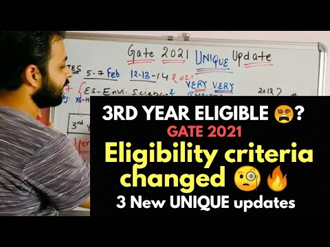 Gate 2021 Eligibility Criteria Changed | NEW Streams Added in GATE 2021 | Everything about GATE 2021