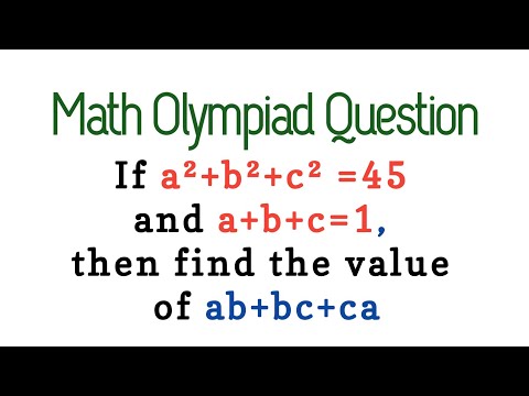 Olympiad Mathematics Questions - Math Olympiad Competitive Exams Preparation Questions