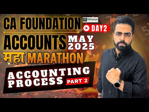 Accounting Process - One Shot - CA Foundation Accounts Marathon | CA Foundation by iWision