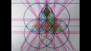 2D Grid-Analysis of rotated flower of life: including triangles and squares - part 3