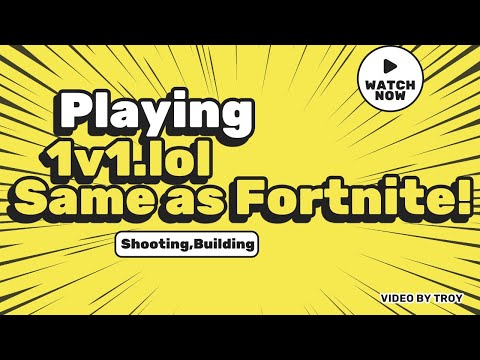 1v1.lol similar to Fortnite / Shooting the enemy that attack me #1v1lol #building #shootinggames