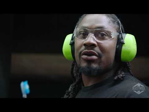 Beastmode Unleashed: Marshawn Lynch Takes on the Battlefield at a Military Gun Range!