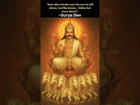 The Untold Connection Between Surya Dev and Karma 🌞 ~Surya Dev #mokshasutras