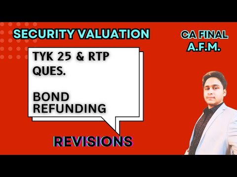 TYK 25 & RTP QUESTION | BOND REFUNDING | CA FINAL AFM | REVISION | MAYANK NARANG