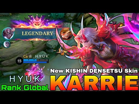 Breath of Naraka Karrie New Kishin Densetsu Skin - Top Global Karrie by H Y U K - Mobile Legends