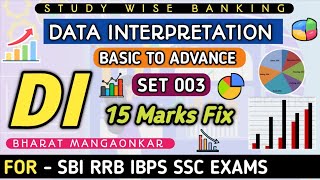 DATA INTERPRETATION BASIC TO ADVANCE✅SET 3🥳DI FOR ALL BANKING EXAMS🔥DATA INTERPRETATION FOR IBPS PO