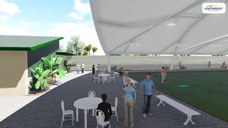 Lawn Bowls - Western Suburbs Lawn Bowls Mackay- Fabric roof canopy by Lightweight Structures Pty Ltd