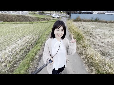 【ノーブラ散歩】誰もいない田舎道で散歩していたら…