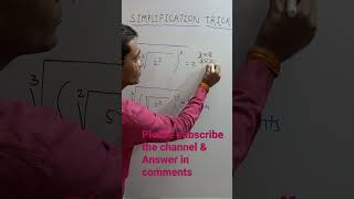 SIMPLIFICATION TRICK || Square root & Cube root || #short video ||short tricks || Short video ||