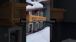 Snowfall in Trentino, Italy 🇮🇹 | Enjoying Romantic Winter #shorts #romantic #winter #italy #europe