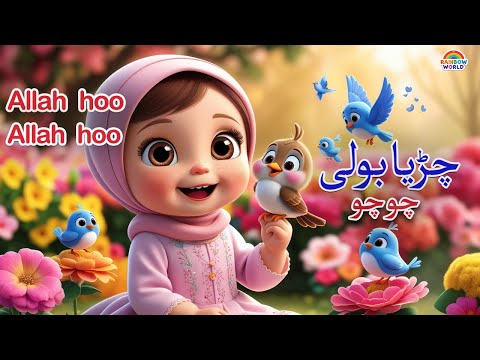 Chirya Boli Choo Choo | Allah Hoo Allah Hoo | islamic songs | Allah Hoo Poem | islamic songs cartoon