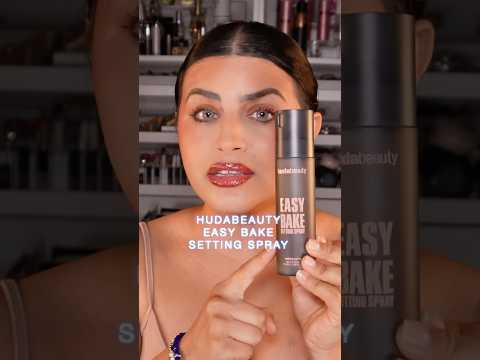 Is this worth the hype?😱 Easy bake setting spray Hudabeauty #hudabeauty