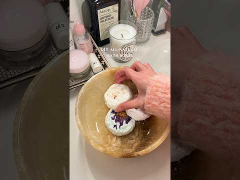 All natural bath bombs #diy #bathbomb #selfcare #aesthetic #asmr #fyp #cozy #bathtime #bodycare