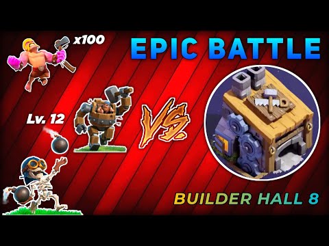Builder Hall 8 Max 100% Destroyed | Clash Of Clans 🔥