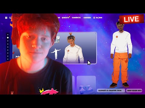 🔴LIVE- FREE JUICE WRLD SKIN IN FORTNITE + Playing with Viewers!