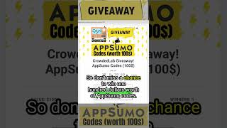 Giveaway! AppSumo Codes Worth 100$!  [Summer 2024]