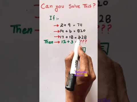 Challenge For Geniuses! ll Can you Solve This? ll