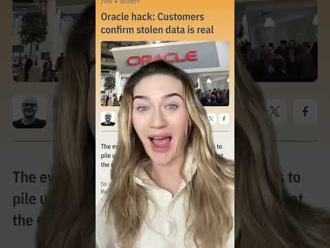 Breaking News: Oracle Data Breach and how hackers could now have your login information #databreach