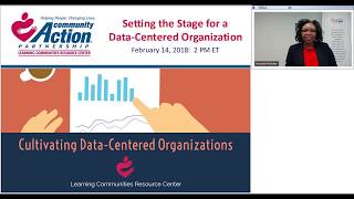 Setting the Stage for a Data Centered Organization