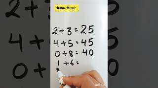 2+3=25#trendingreels #viralshorts #mathsreels #youtubeshorts #mathsquiz #reelsviral #reasoningtricks