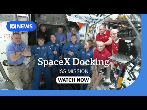 IN FULL: SpaceX spacecraft arrives at ISS to retrieve stranded astronauts | ABC NEWS