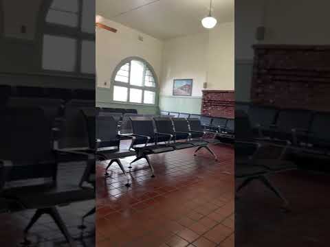 Inside Stockton Amtrak station