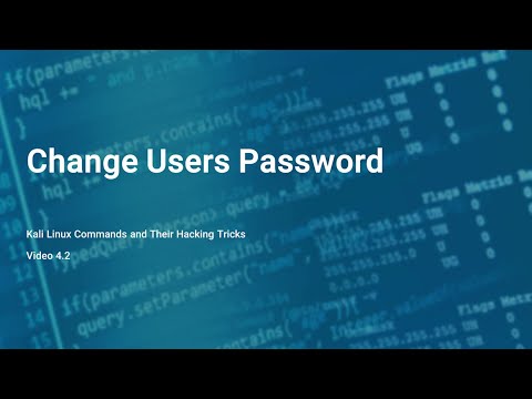 How to Change Kali Linux User Password | Chapter 4 | #kali #linux #eccouncil #cybersecurity