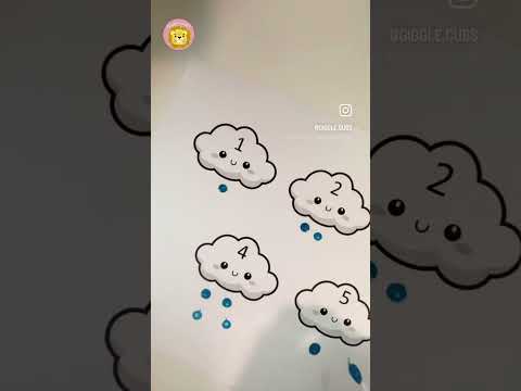 Numbers and counting activity - let it rain
