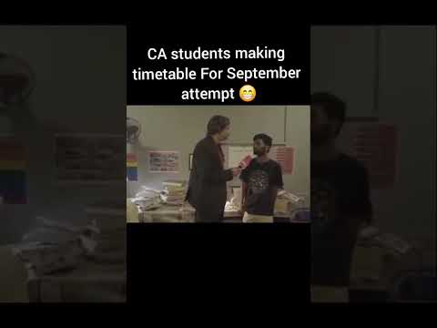 Timetable for September attempt 😂 #motivation #study #charteredaccountant #caclasses #trending