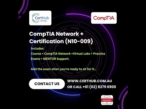 CompTIA Network+ (N10-009) Certification from CertHub