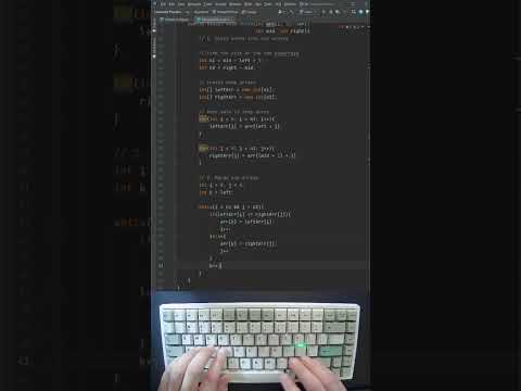How to code Mergesort in Java (Speed Tutorial)