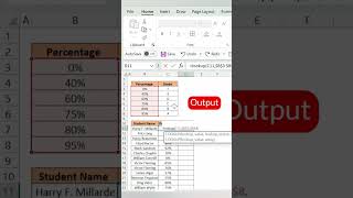 Elevate Your Grading Game with LOOKUP Magic: #excel #exceltips #tricks #spreadsheet #fucntions
