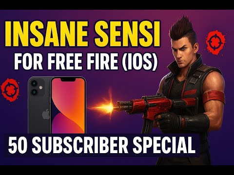 INSANE Free Fire iOS Sensitivity Settings 🔥 | 50 Subscriber Special!#garenafreefire