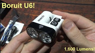 Boruit U6 Multi Color LED Flashlight Kit Review! (Six 3030 LEDs, 1600 Lumens, Multi Color Side LEDs)