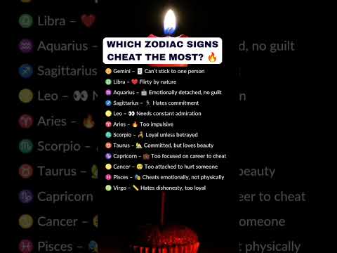 Which Zodiac Signs Cheat the Most? 🔥 #zodiac #zodiacsign