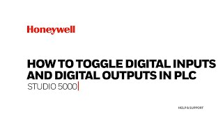 How to toggle digital inputs and digital outputs in PLC
