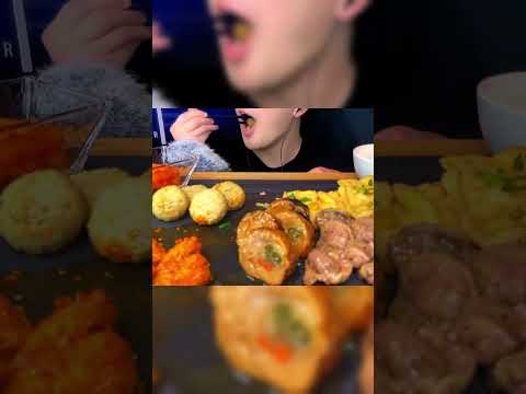 ASMR "Snacks" Yangnyeom Chicken, Gizzard, Fried Tofu, Chicken Meatballs | Mukbang, Eating Sounds