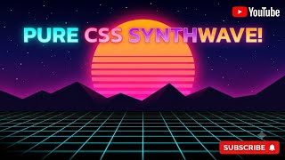 Pure CSS Synthwave Landscape | HTML CSS | @webdesign12_04 #webdevelopment #coding 