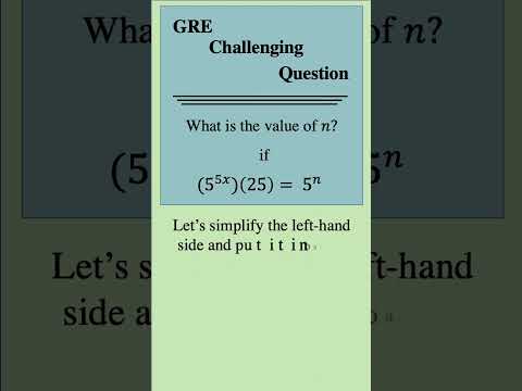 GRE Practice Question 25 #gre #math #precalculus