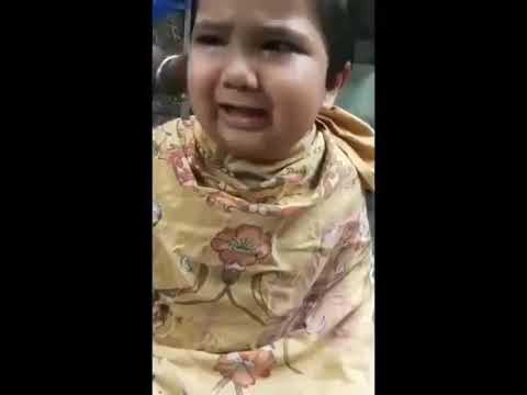 😍hair cutting of a cute boy-Anasood...😍😍 watch till end.....😂😂